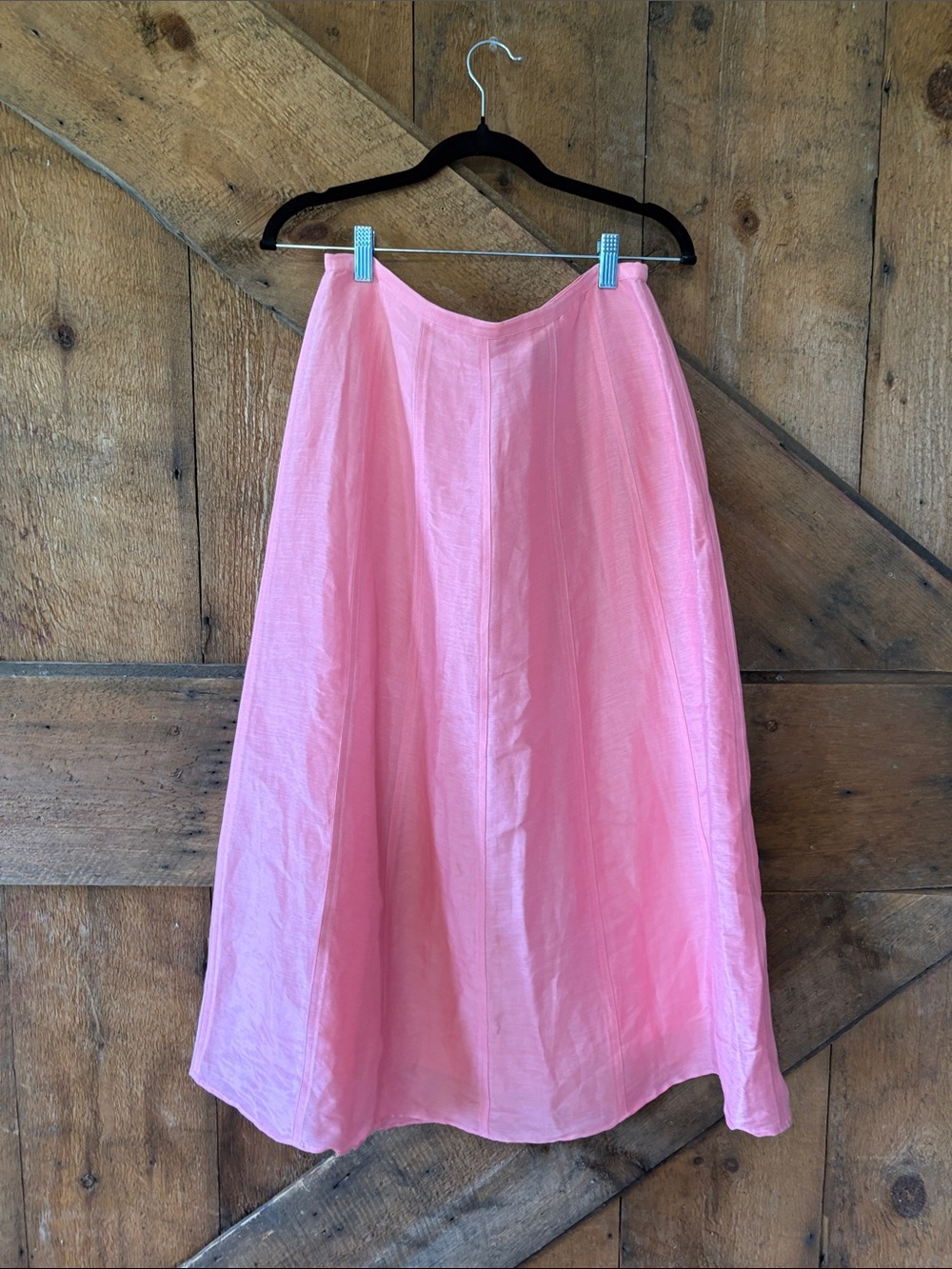 Vineyard Vines Light Pink A-Line Midi Skirt